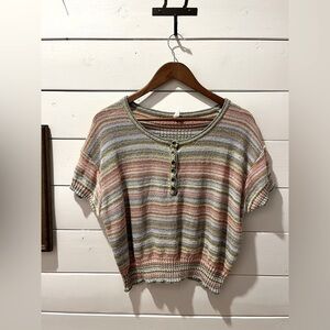 📍 DAILY PRACTICE Anthropologie multicoloured knit size S